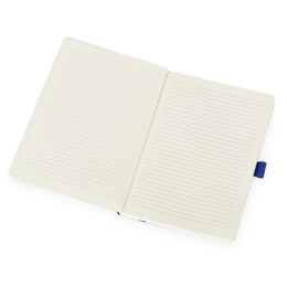 Блокнот "Sevilia Soft", гибкая обложка из крафта A5, 80 листов, крафтовый/синий