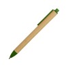 Ручка картонная пластиковая шариковая «Эко 2.0», бежевый/зеленый