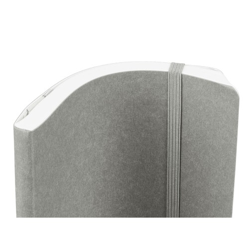 Блокнот из моющегося крафта и каменной бумаги А5 "Fleekstone", гибкая обложка, серый (Р)