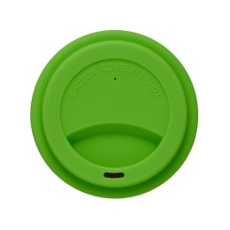 Стакан с силиконовой крышкой "Cafe", зеленое яблоко