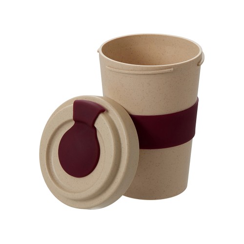 Стакан из пшеничного волокна «Flava», burgundy