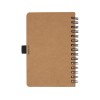 Блокнот Cobble на пружине, формат A6, изготовленный из переработанного картона, с листами из каменной бумаги, натуральный