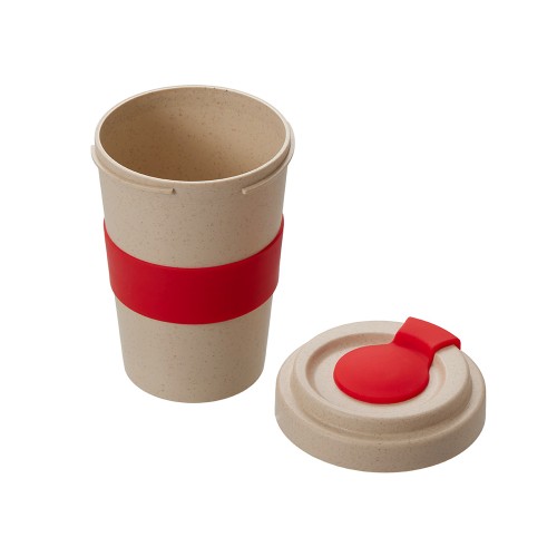 Стакан из пшеничного волокна «Flava», красный