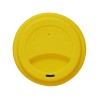 Стакан с силиконовой крышкой "Cafe", желтый