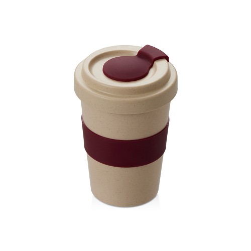Стакан из пшеничного волокна «Flava», burgundy