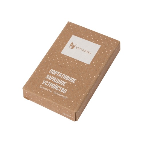 Портативное зарядное устройство "Wheatty", 5000 mAh