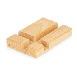 Подставка для телефона и планшета деревянная из массива бука №2 "флагман"