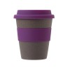 Стакан с силиконовой крышкой "Cafe", фиолетовый