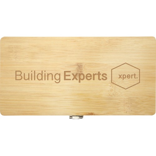 Набор инструментов Rivet из 19 предметов из бамбука/переработанной пластмассы - Натуральный