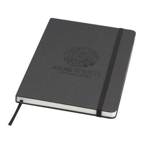 Holm блокнот формата А5 из каменной бумаги с линованными страницами - сплошной черный