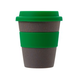 Стакан с силиконовой крышкой "Cafe", зеленый