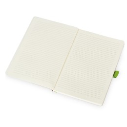 Блокнот "Sevilia Soft", гибкая обложка из крафта A5, 80 листов, крафтовый/зеленое яблоко