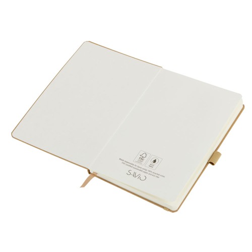 Блокнот "Sevilia Hard", твердая обложка из крафта A5, 80 листов, крафтовый/бежевый