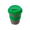 Стакан с силиконовой крышкой "Cafe", зеленый