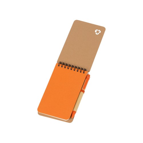 Набор канцелярский с блокнотом и ручкой "Masai", 70 л. нелинованных, оранжевый