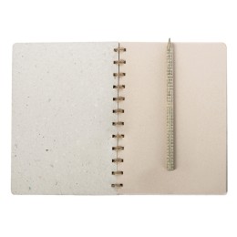 Живой блокнот А5 с бумажным карандашом и семенами цветов микс, белый