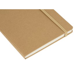 Блокнот "Sevilia Hard", твердая обложка из крафта A5, 80 листов, крафтовый/бежевый