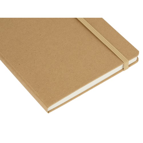 Блокнот "Sevilia Hard", твердая обложка из крафта A5, 80 листов, крафтовый/бежевый