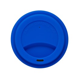 Стакан с силиконовой крышкой "Cafe", синий