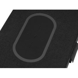 Органайзер с беспроводной зарядкой 5000 mAh "Powernote", темно-серый (P)