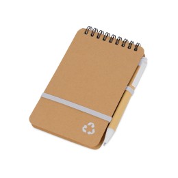 Набор канцелярский с блокнотом и ручкой "Masai", белый