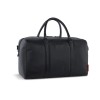 Сумка дорожная BUGATTI КЛАРК | CLARK, чёрная, воловья кожа/полиэстер, 45х20х27,5 см, 24 л