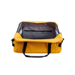 Сумка дорожная TORBER РИТМ, желтая, полиэстер 900D с PU покрытием, 65 х 37 х 34 см
