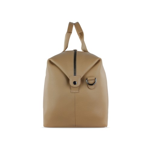 Сумка дорожная BUGATTI ЭЛЬЗА | ELSA, песочного цвета, воловья кожа/полиэстер, 47х22х24/30 см