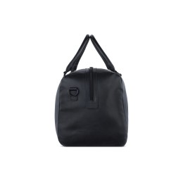 Сумка дорожная BUGATTI КЛАРК | CLARK, чёрная, воловья кожа/полиэстер, 45х20х27,5 см, 24 л