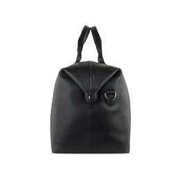 Сумка дорожная BUGATTI ЭЛЬЗА | ELSA, чёрная, воловья кожа/полиэстер, 47х22х24/30 см