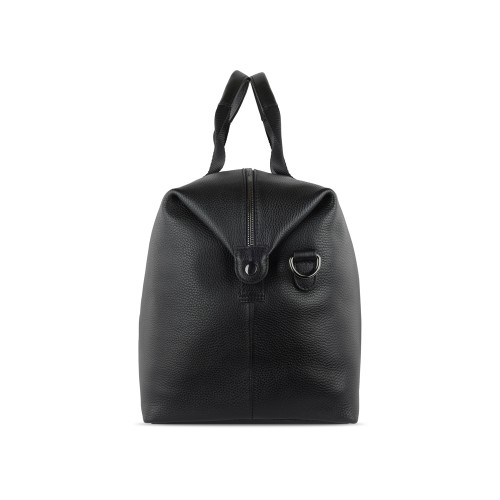 Сумка дорожная BUGATTI ЭЛЬЗА | ELSA, чёрная, воловья кожа/полиэстер, 47х22х24/30 см