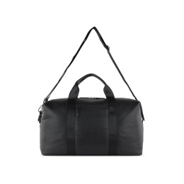 Сумка дорожная BUGATTI ЭЛЬЗА | ELSA, чёрная, воловья кожа/полиэстер, 47х22х24/30 см