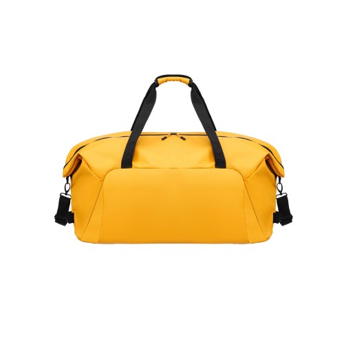 Сумка дорожная TORBER РИТМ, желтая, полиэстер 900D с PU покрытием, 65 х 37 х 34 см