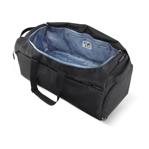 Сумка дорожная BUGATTI БЛАНК ОБЛЕГЧЕННАЯ | BLANC DELIGHT, чёрная, нейлон RPET600D/тарпаулин/полиэстер, 67х32х29 см, 55 л