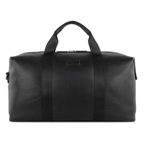 Сумка дорожная BUGATTI ЭЛЬЗА | ELSA, чёрная, воловья кожа/полиэстер, 47х22х24/30 см