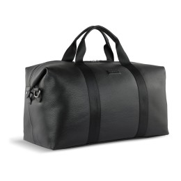 Сумка дорожная BUGATTI ЭЛЬЗА | ELSA, чёрная, воловья кожа/полиэстер, 47х22х24/30 см