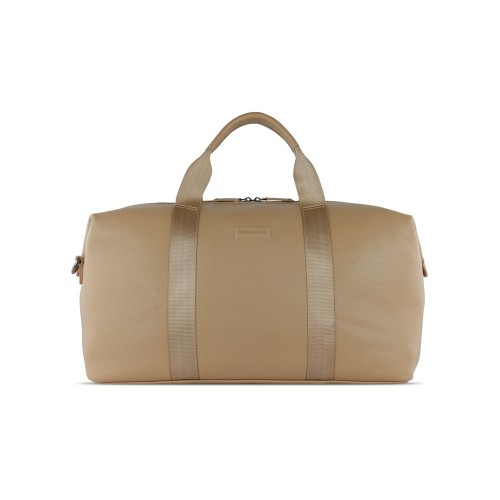 Сумка дорожная BUGATTI ЭЛЬЗА | ELSA, песочного цвета, воловья кожа/полиэстер, 47х22х24/30 см