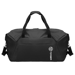 Сумка дорожная TORBER РИТМ, чёрная, полиэстер 900D с PU покрытием, 65 х 37 х 34 см