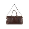 Сумка дорожная Mano "Don Leon", натуральная кожа в коричневом цвете, 50 х 27 х 24 см