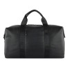 Сумка дорожная BUGATTI ЭЛЬЗА | ELSA, чёрная, воловья кожа/полиэстер, 47х22х24/30 см