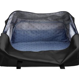 Сумка дорожная TORBER РИТМ, чёрная, полиэстер 900D с PU покрытием, 65 х 37 х 34 см