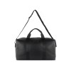 Сумка дорожная BUGATTI ЭЛЬЗА | ELSA, чёрная, воловья кожа/полиэстер, 47х22х24/30 см