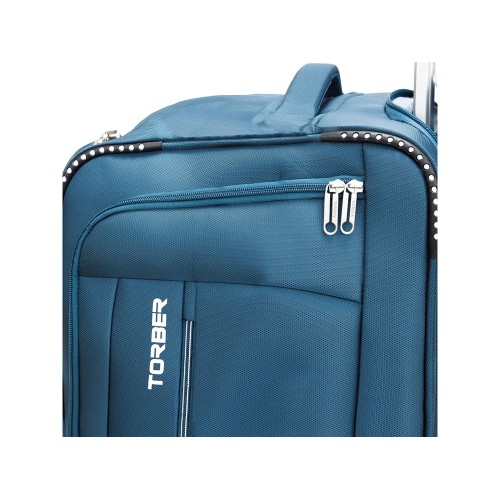 Сумка на колесах TORBER ВИВИ, синий, полиэстер, 69 х 30 х 32 см, 56 л