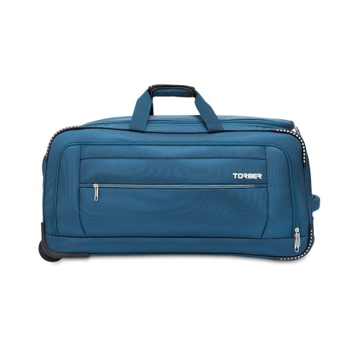 Сумка на колесах TORBER ВИВИ, синий, полиэстер, 69 х 30 х 32 см, 56 л