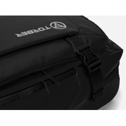 Сумка на колесах TORBER РИТМ, чёрный, полиэстер 900D с PU покрытием, 60 х 38 х 25,5 см, 57 л