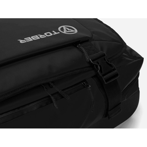 Сумка на колесах TORBER РИТМ, чёрный, полиэстер 900D с PU покрытием, 60 х 38 х 25,5 см, 57 л