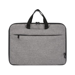 Эко- чехол для ноутбука «Libra» 2 в 1 из переработанного пластика, серый яркий