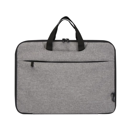 Эко- чехол для ноутбука «Libra» 2 в 1 из переработанного пластика, серый яркий