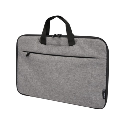 Эко- чехол для ноутбука «Libra» 2 в 1 из переработанного пластика, серый яркий