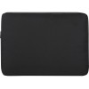 Чехол Rise для ноутбука с диагональю экрана 15,6 дюйма, изготовленный из переработанных материалов согласно стандарту GRS - сплошной черный